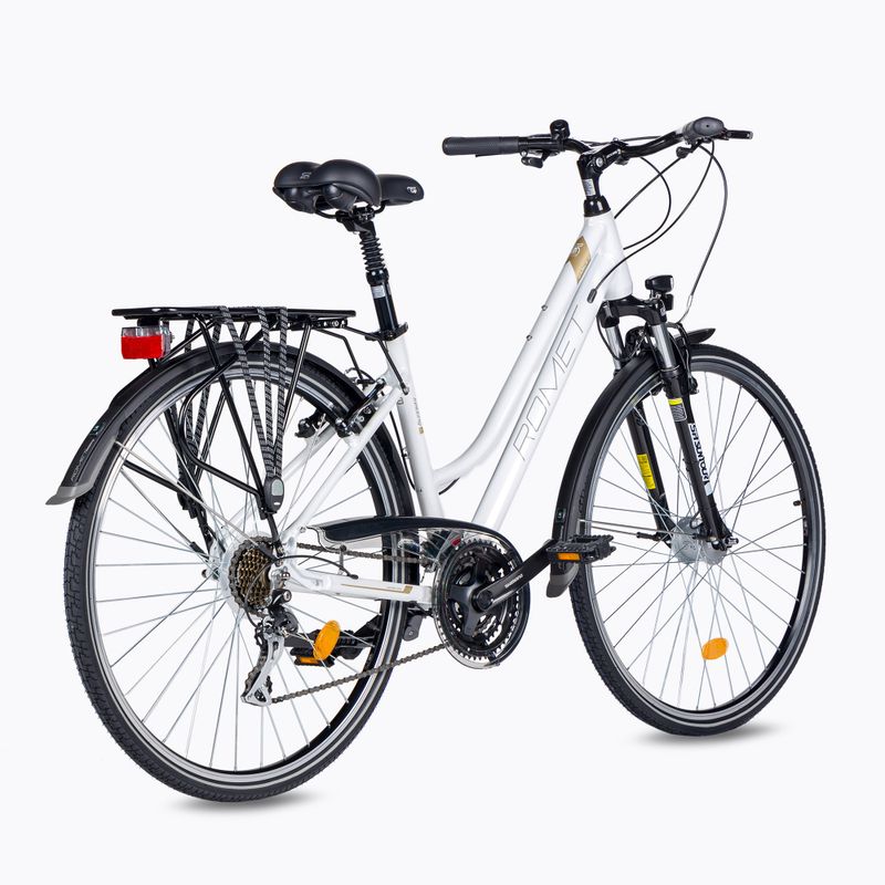 Women's trekking bicycle Romet Gazela 3 white 2228435 3