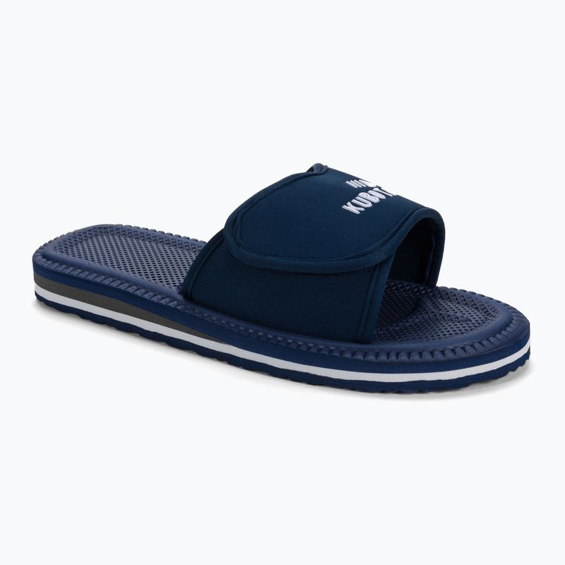 Kubota Velcro flip-flops navy blue KKRZ02