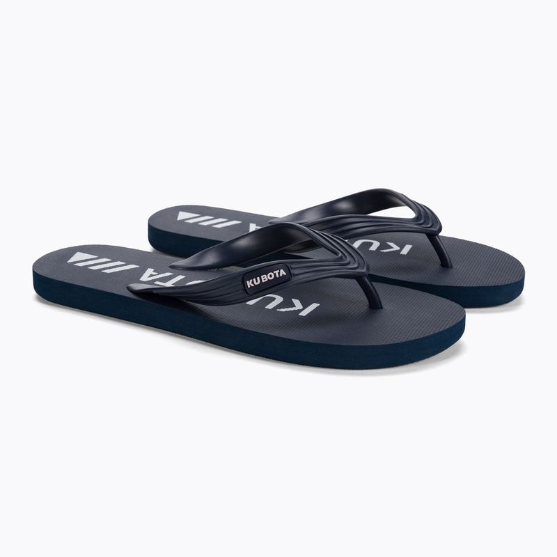 Kubota Classic flip-flops navy blue KJC02 5