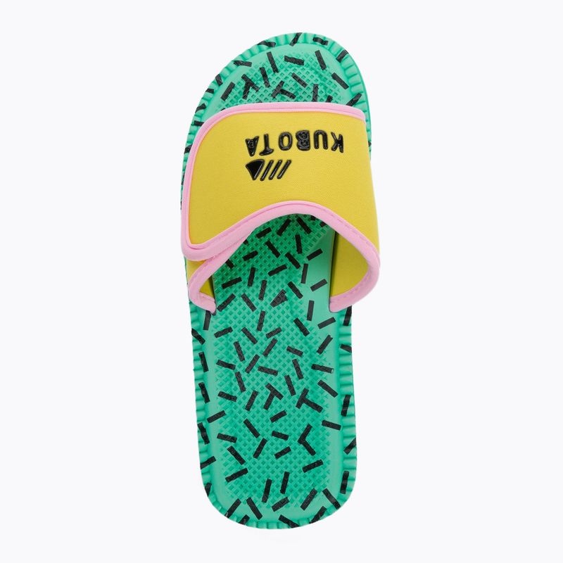 Kubota flip-flops Velcro Vintage turquoise KKRZ59 6