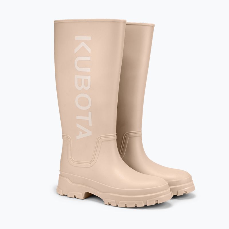 Kubota KUBBKA beige women's wellingtons 8