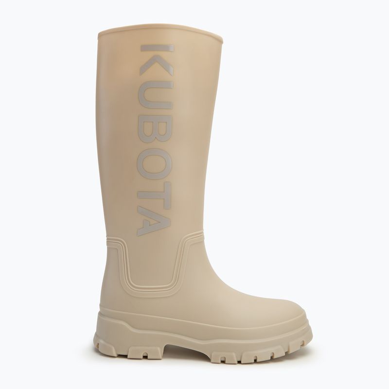 Kubota KUBBKA beige women's wellingtons 2