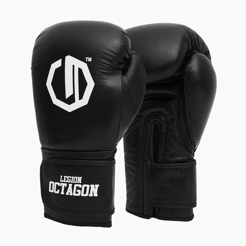 Boxing gloves Octagon Legion Authority black/white 2