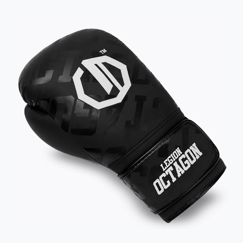 Boxing gloves Octagon Legion Eclipse black/silver 3