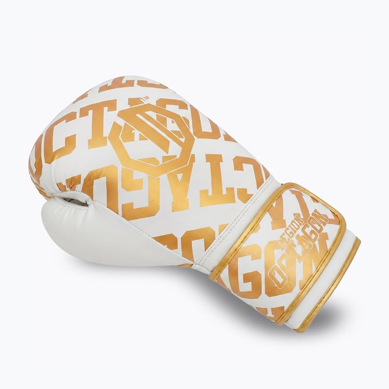 Boxing gloves Octagon Legion Eclipse white/gold 3
