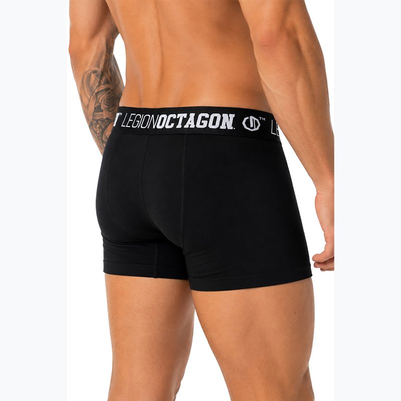 Men's boxers Octagon Legion Caption 3 pack black 3
