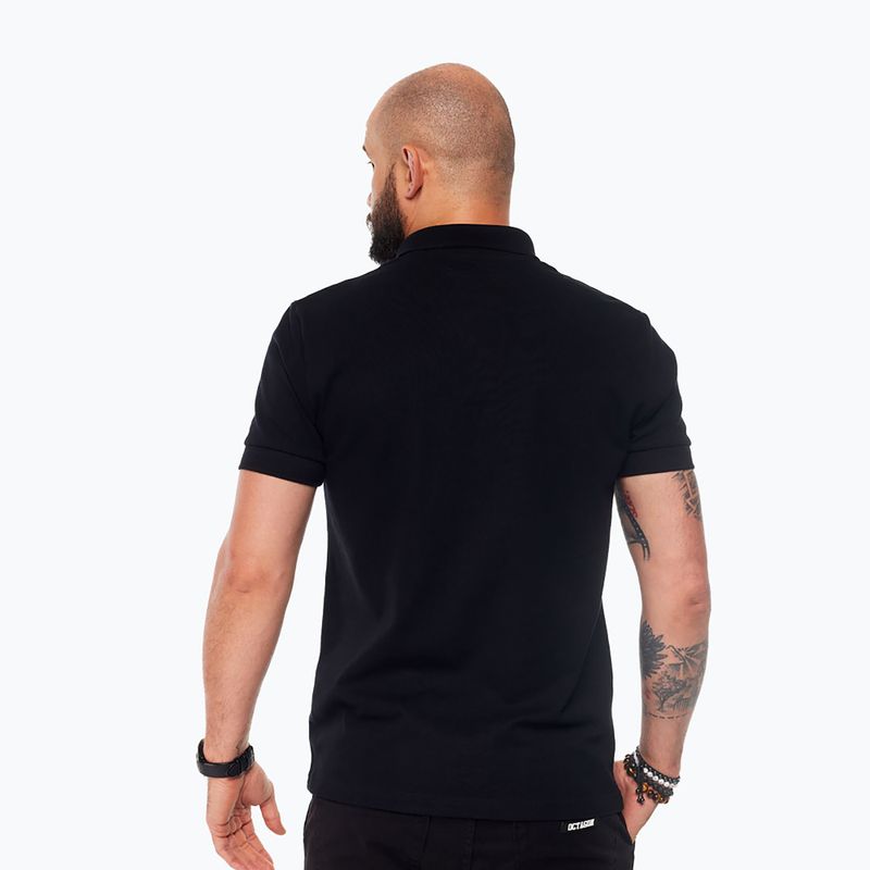 Men's polo shirt Octagon Legion HFT Polo black/white 2
