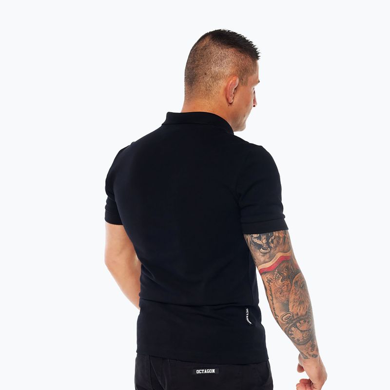 Men's polo shirt Octagon Legion HFT Polo black 2