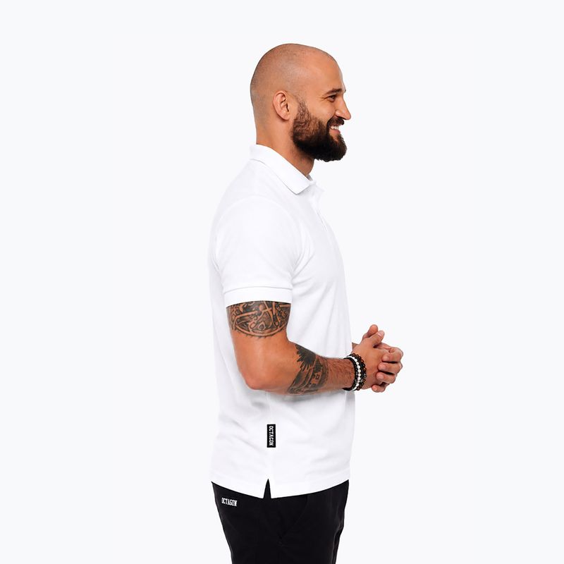 Men's polo shirt Octagon Legion HFT Polo white 3