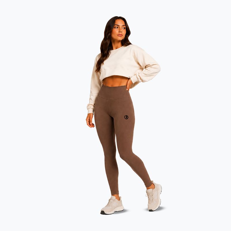 Women's training leggings Octagon Legion Ribber brown 6