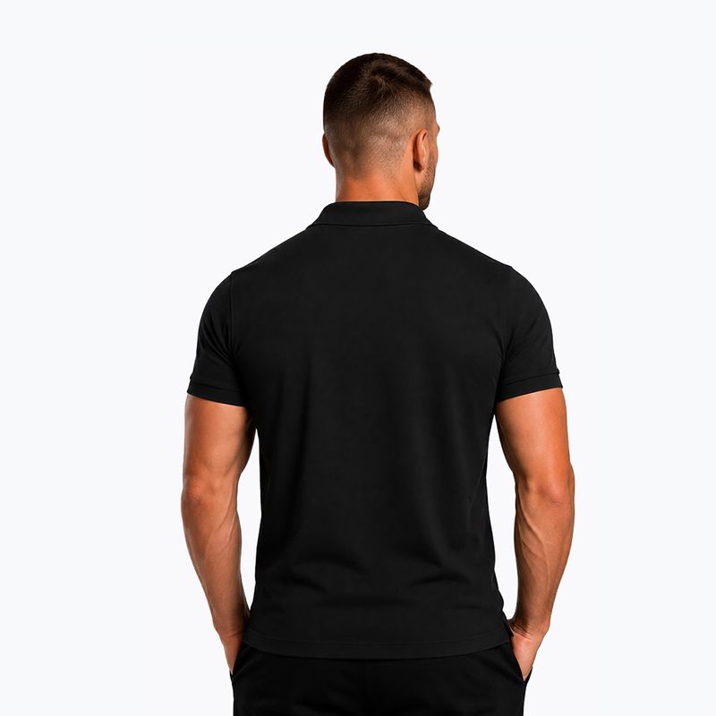 Men's polo shirt Octagon Legion Small Logo 3D Polo black/white 2