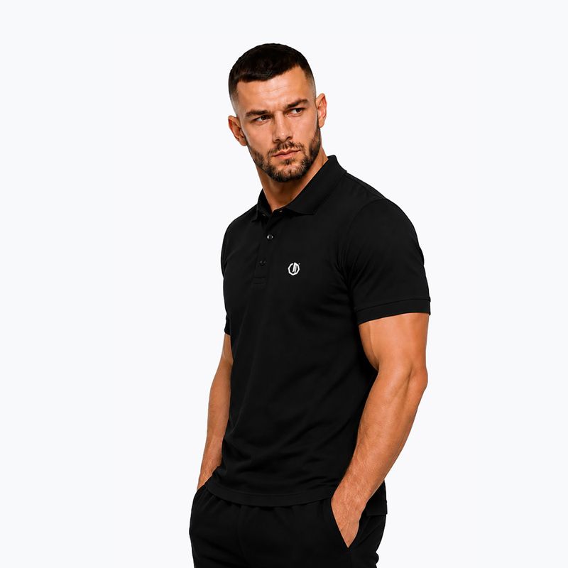 Men's polo shirt Octagon Legion Small Logo 3D Polo black 3