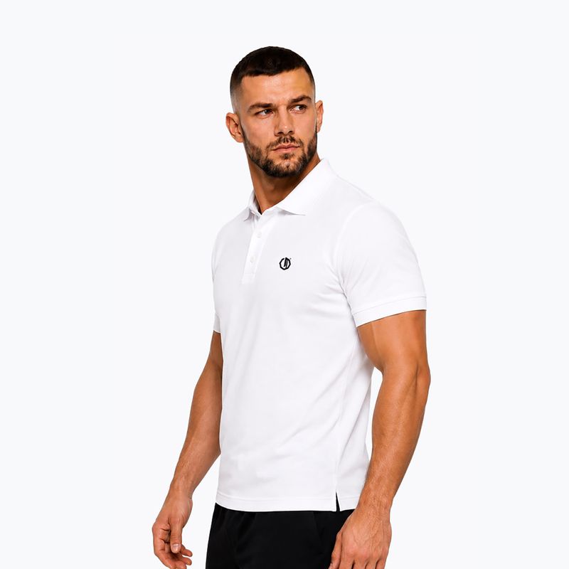 Men's polo shirt Octagon Legion Small Logo 3D Polo white 3