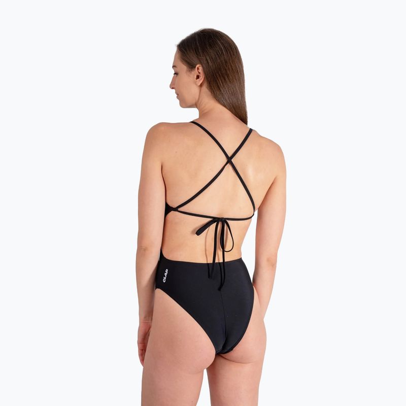 Ladies' one-piece swimsuit Clap Jednowarstwowy Wiązany black 2