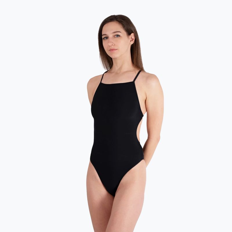 Ladies' one-piece swimsuit Clap Jednowarstwowy Wiązany black 3