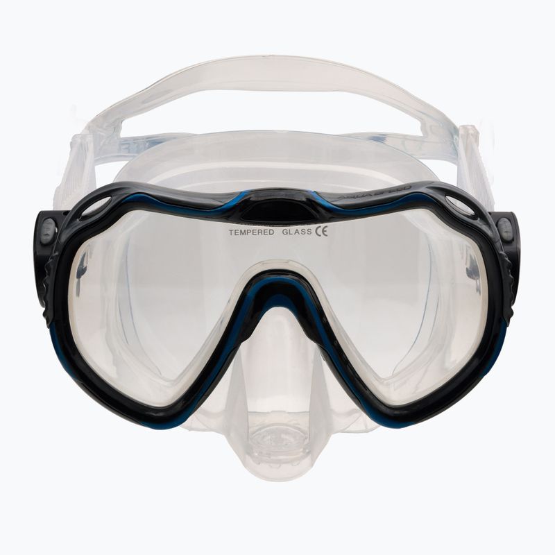 AQUA-SPEED Java + Elba diving set blue 614 2