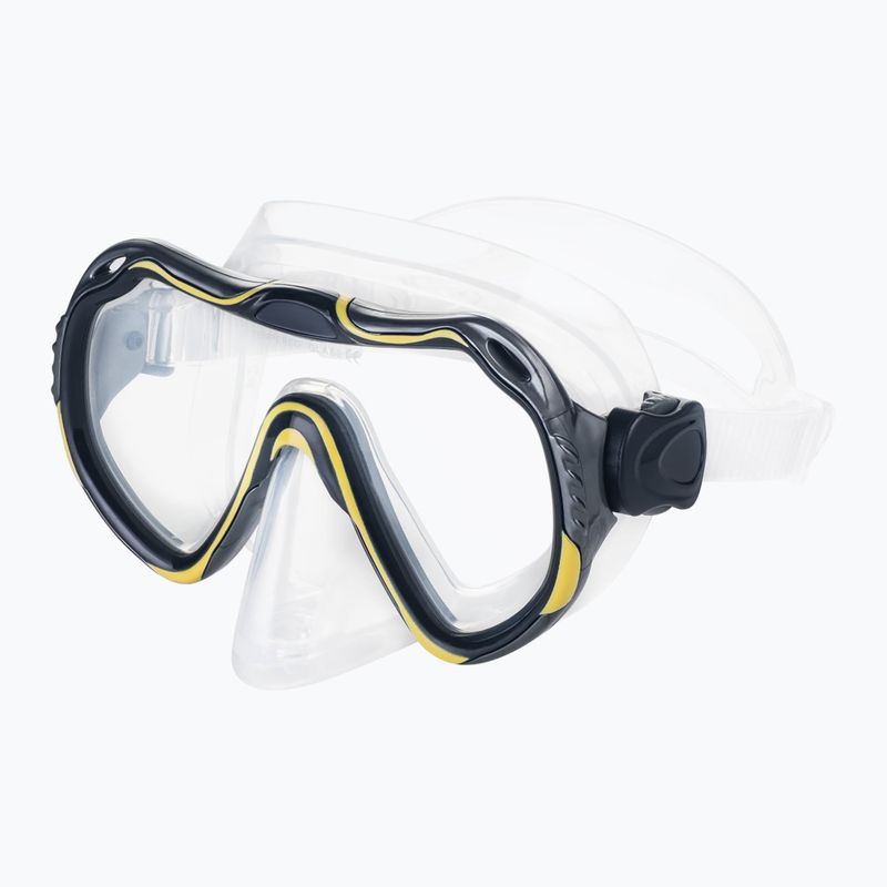 AQUA-SPEED Java + Elba diving set yellow-grey 614 2