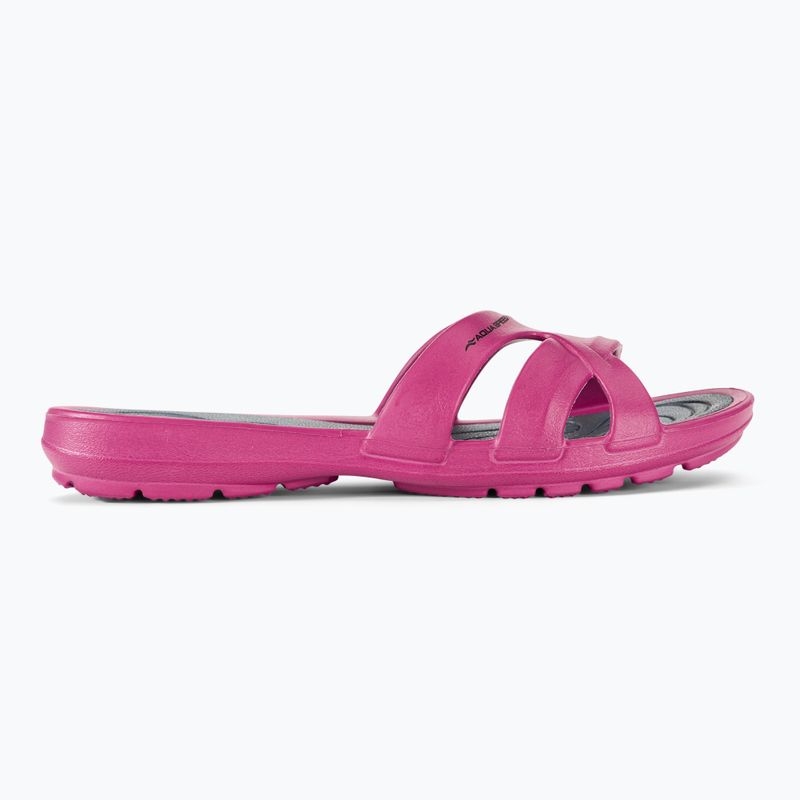 Women's slides AQUA-SPEED Panama pink/grey 2