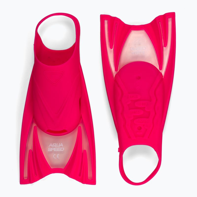 Children's swimming fins AQUA-SPEED Frog pink 520 2