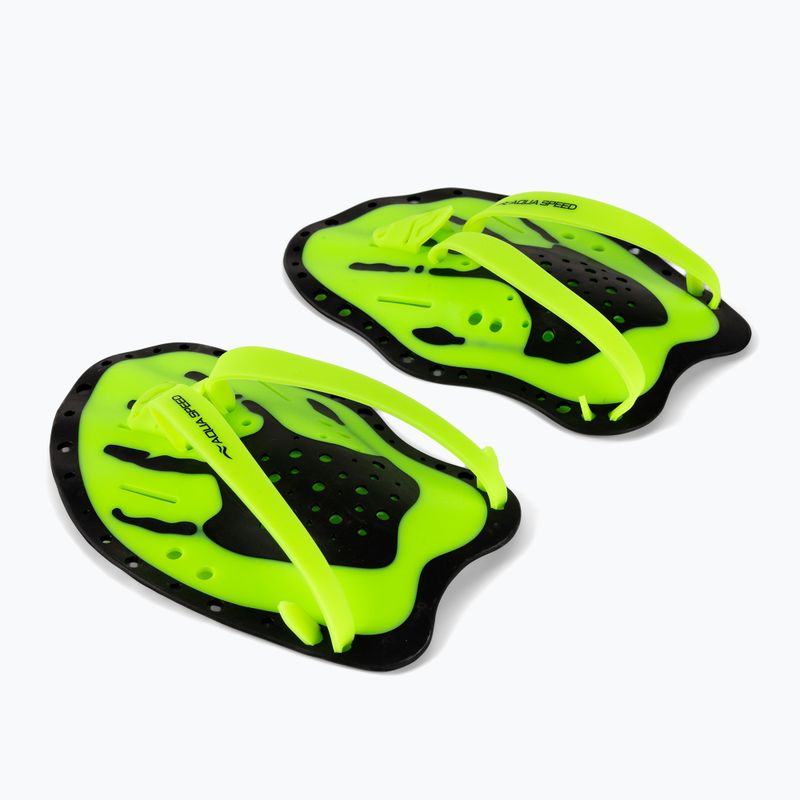 AQUA-SPEED Swim Paddle green/black 148