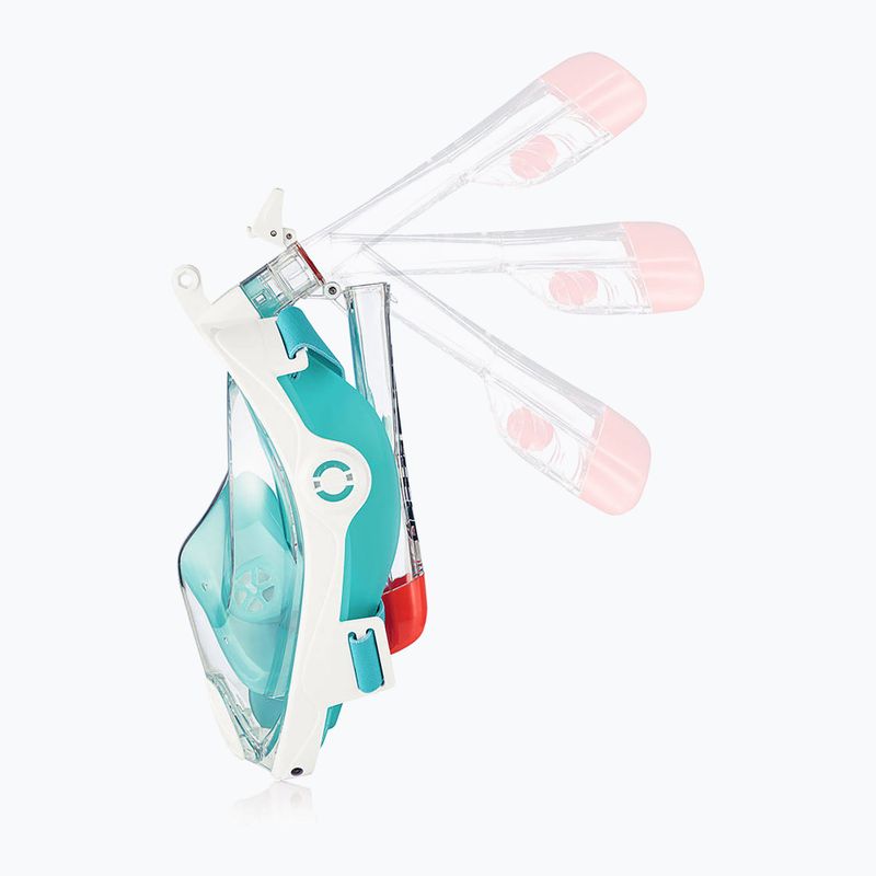 AQUA-SPEED Spectra 2.0 full face mask for snorkelling white/blue 3