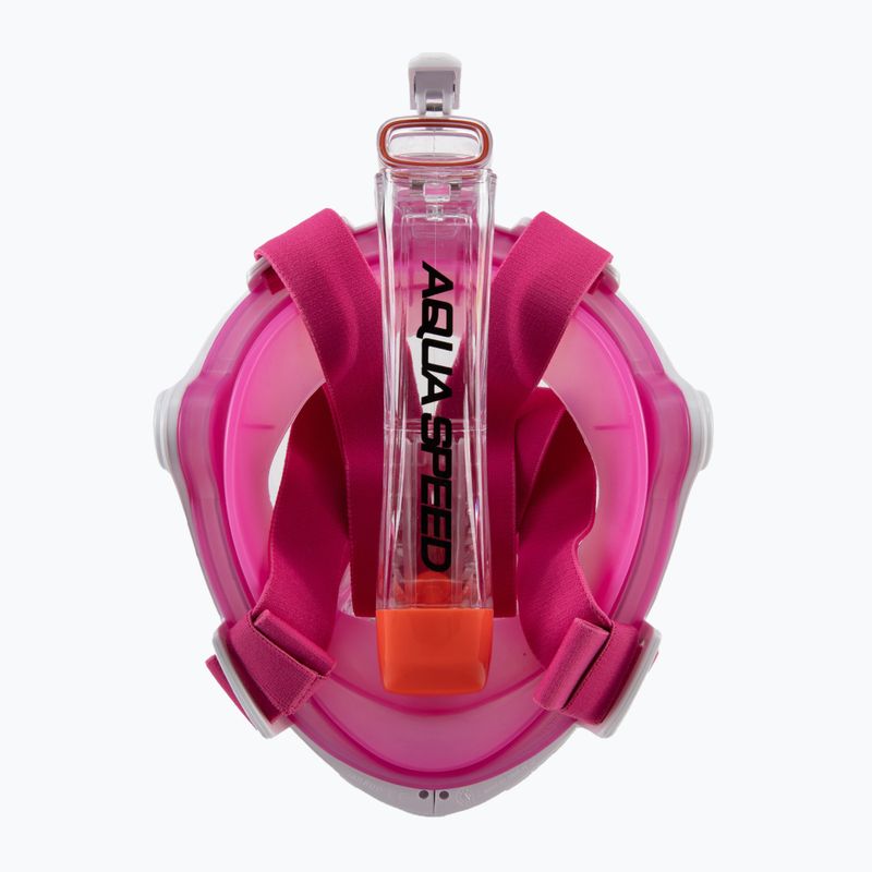 Women's full face mask for snorkelling AQUA-SPEED Spectra 2.0 pink 247 4