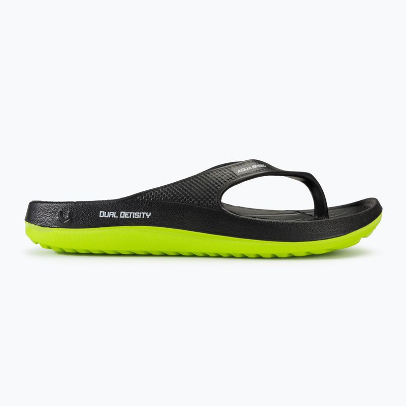 Men's AQUA-SPEED Alcano flip flops black/green 2