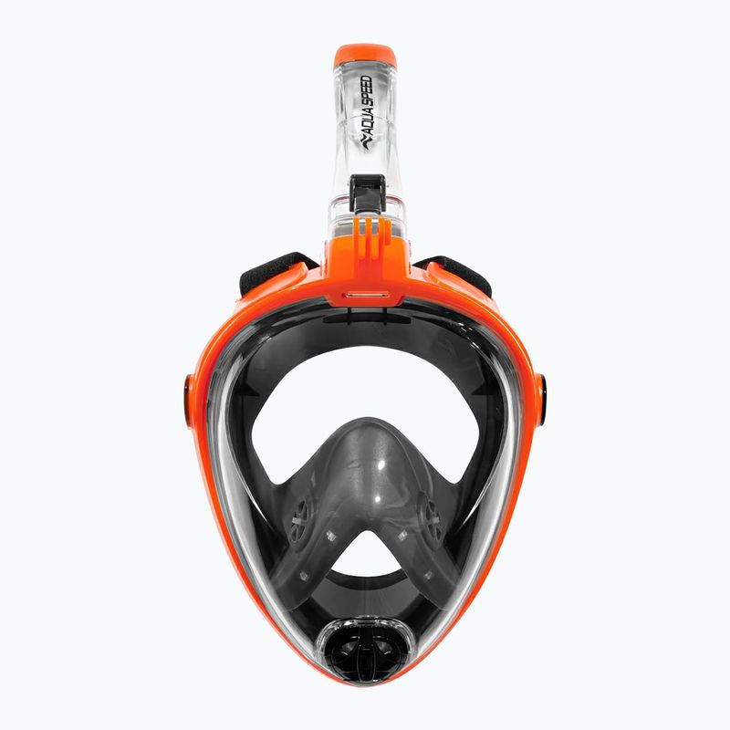 AQUA-SPEED Spectra 2.0 full face mask for snorkelling black/orange 3