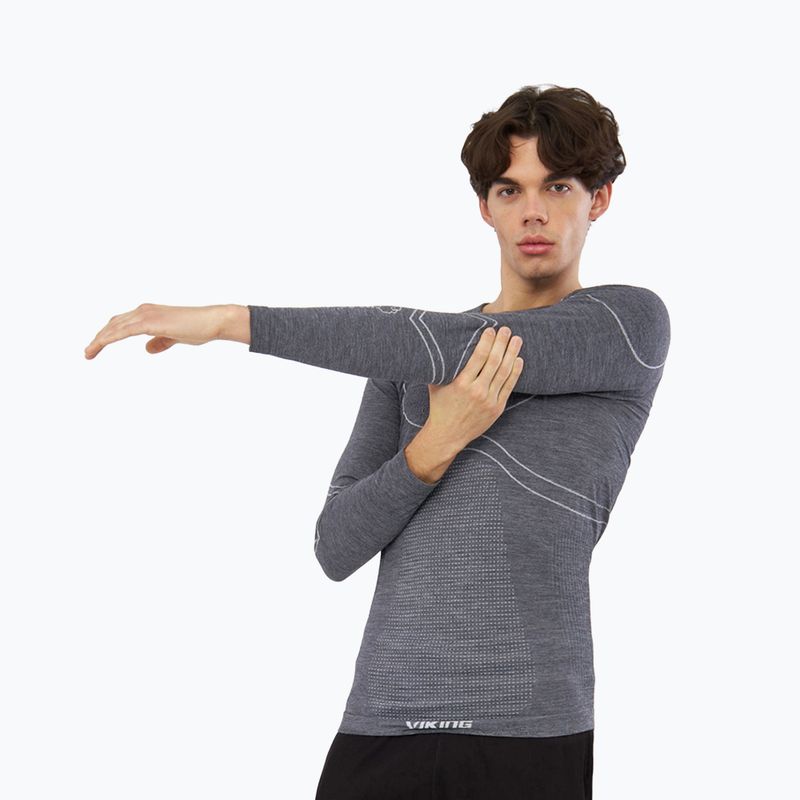 Men's thermal active sweatshirt Viking Lan Pro dark grey/light grey