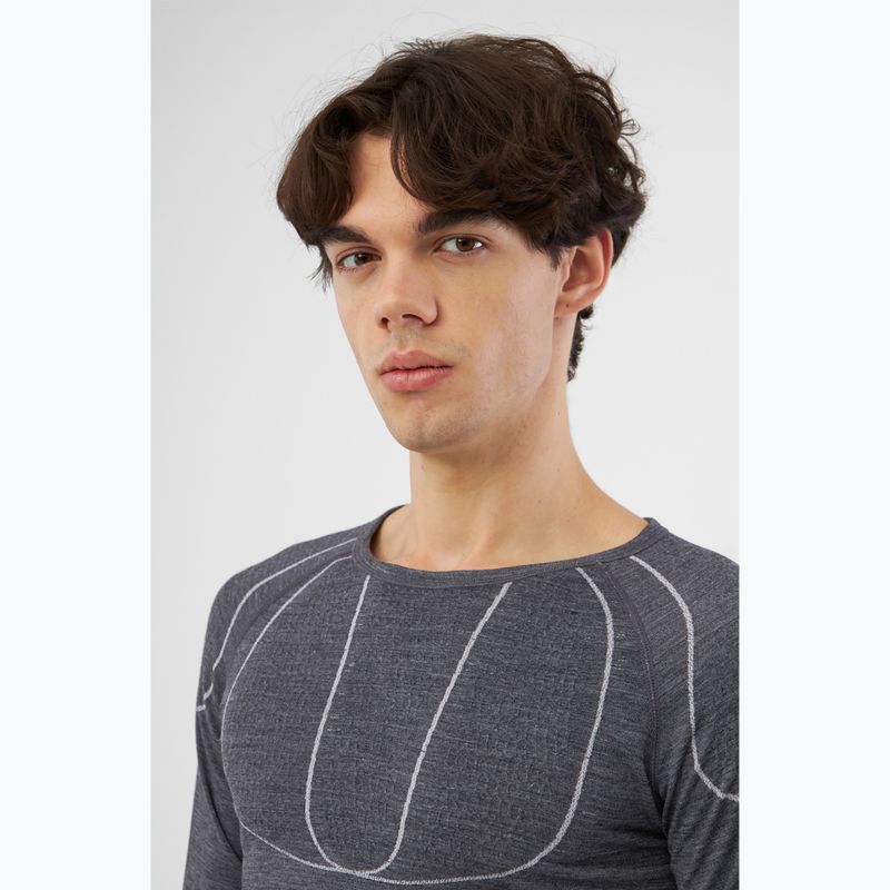 Men's thermal longsleeve Viking Lan Pro dark grey/light grey 4