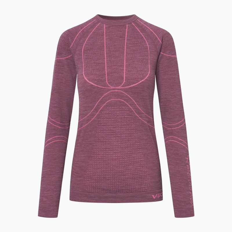 Women's thermal underwear set Viking Lan Pro claret/light pink 2
