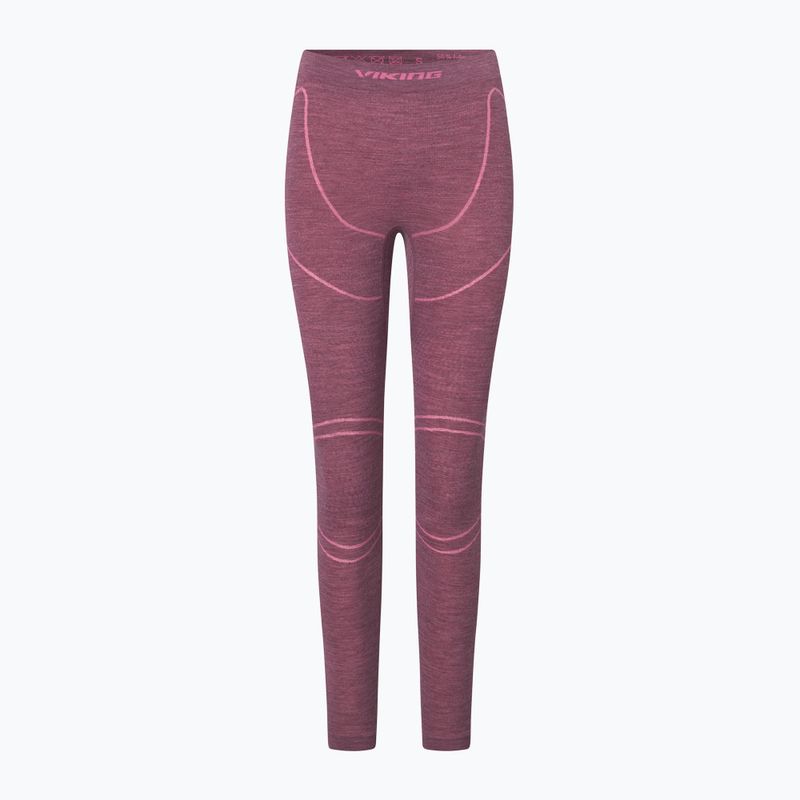 Women's thermal underwear set Viking Lan Pro claret/light pink 3