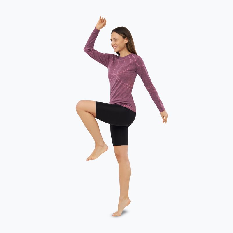 Women's thermal active sweatshirt Viking Lan Pro claret/light pink 2