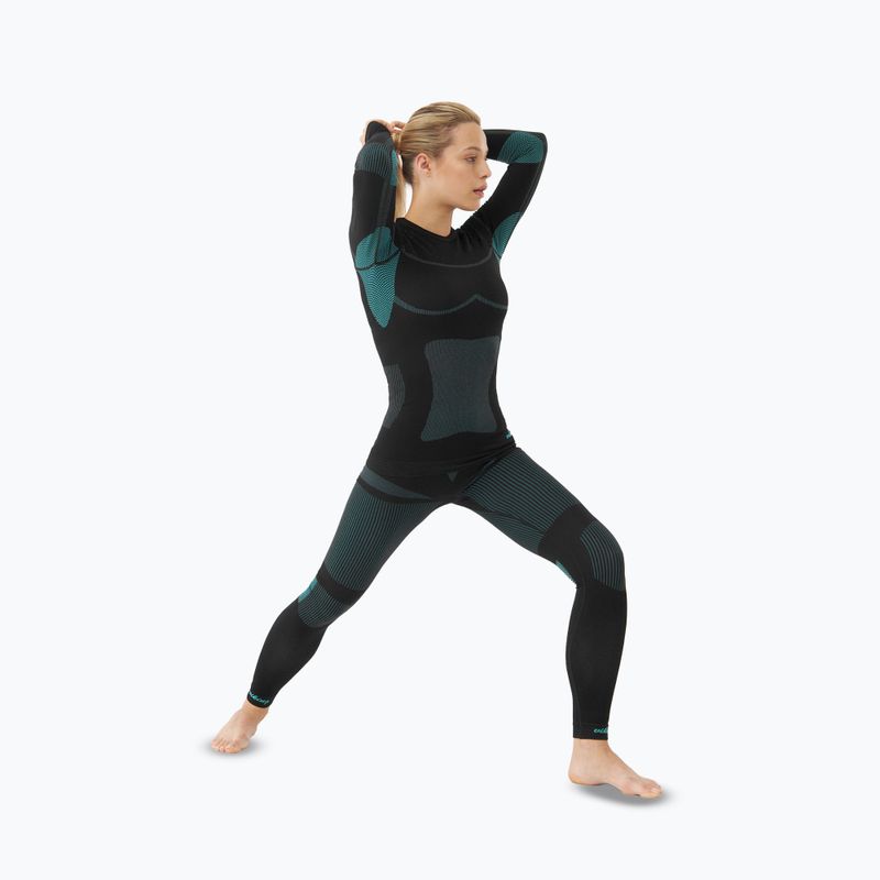 Women's thermal underwear set Viking Ilsa black/turquise 5