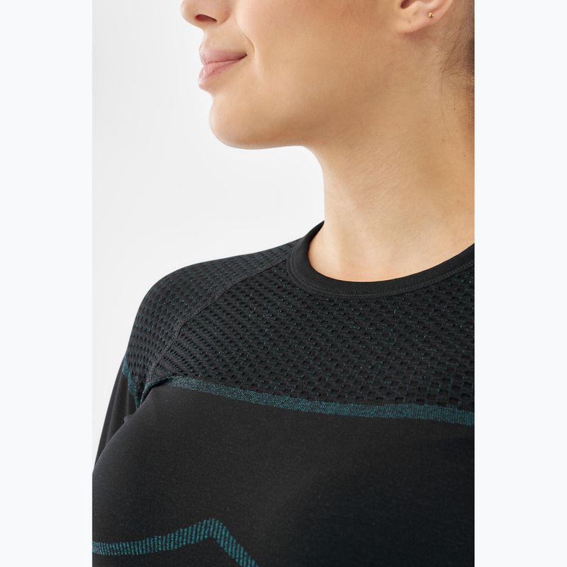 Women's thermal underwear set Viking Ilsa black/turquoise 10