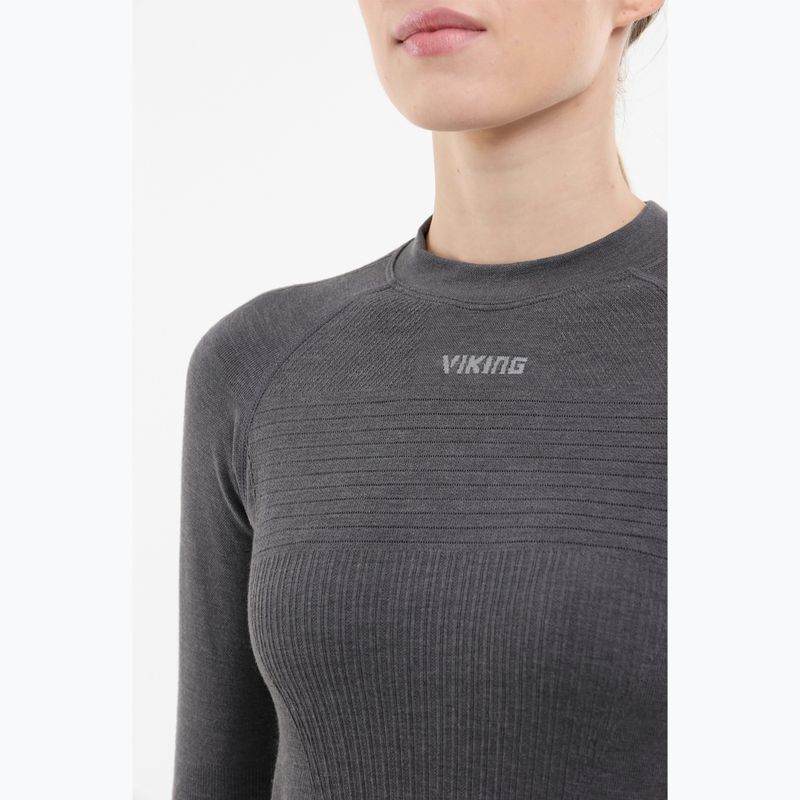 Women's thermal active sweatshirt Viking Tende dark grey 4