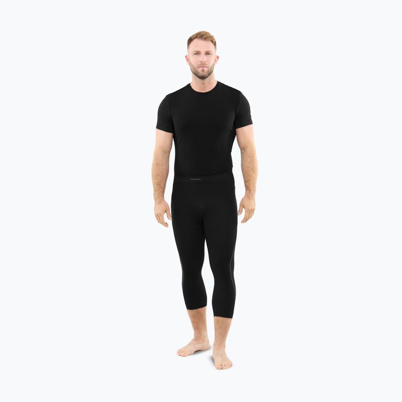 Men's thermal trousers Viking Eiger 2.0 3/4 black/grey 2