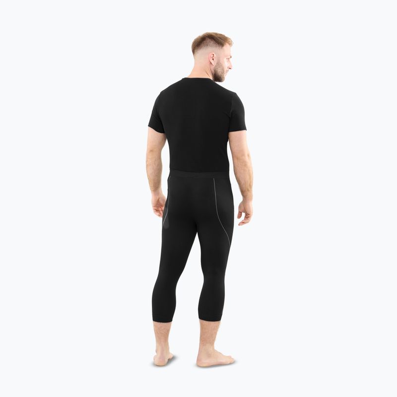 Men's thermal trousers Viking Eiger 2.0 3/4 black/grey 3