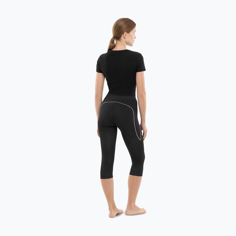 Women's thermal trousers Viking Etna 2.0 3/4 black/purple 3