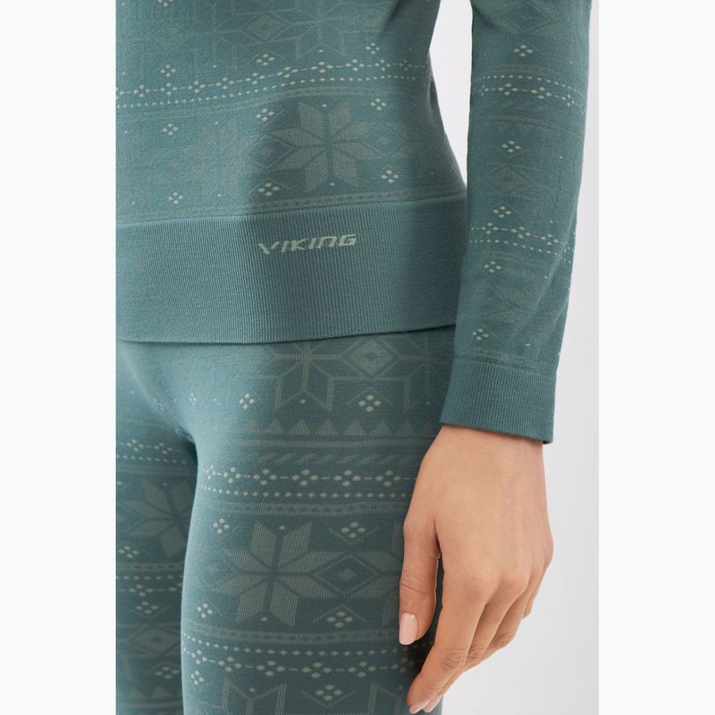 Women's thermal underwear set Viking Sigrid green 5
