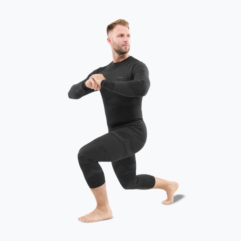 Men's thermal underwear set Viking Gasher 3/4 black 3