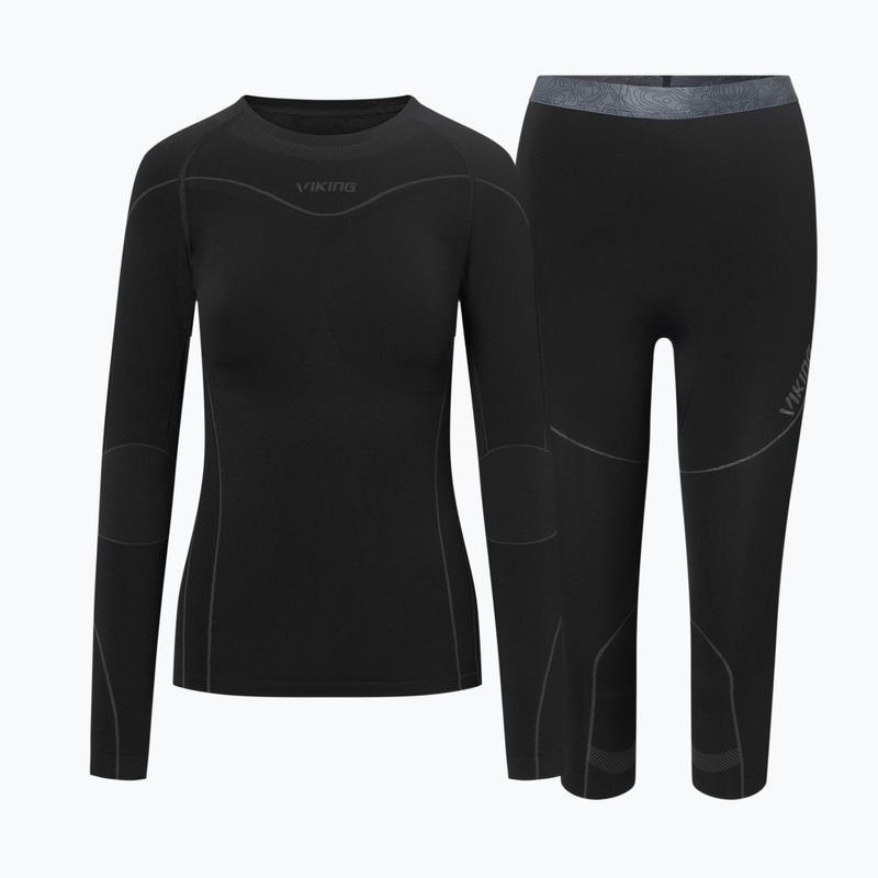Women's thermal underwear set Viking Gaja 3/4 black 7