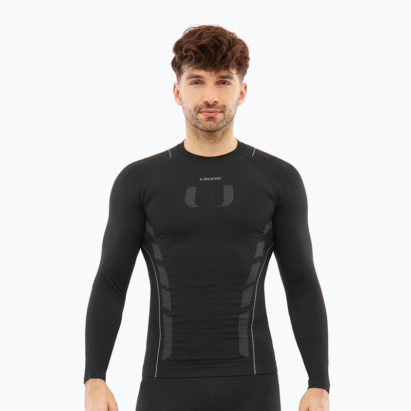 Men's thermal active sweatshirt Viking Eiger 2.0 black/grey