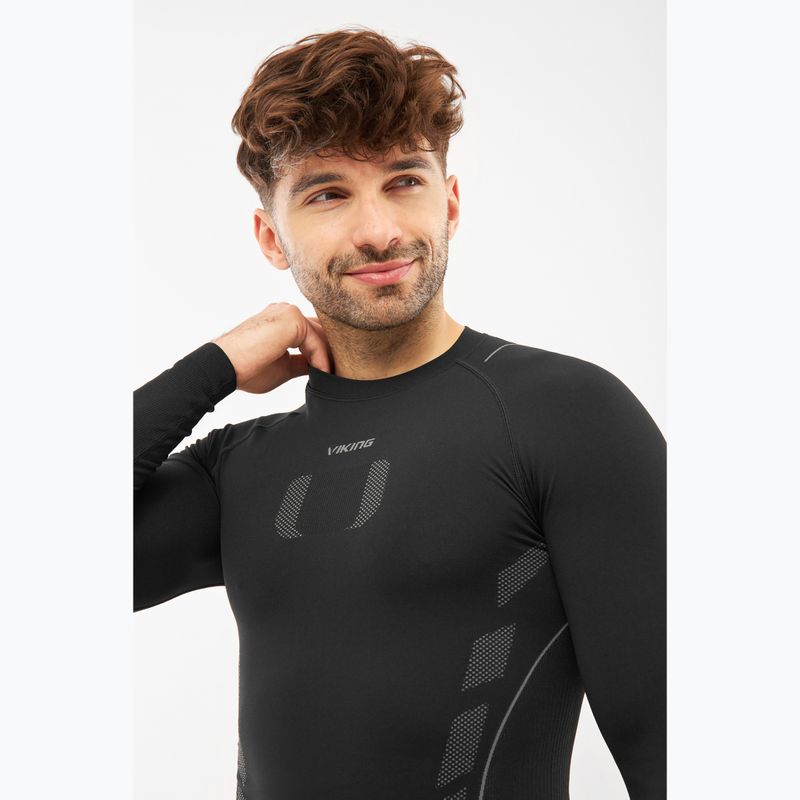 Men's thermal active sweatshirt Viking Eiger 2.0 black/grey 4