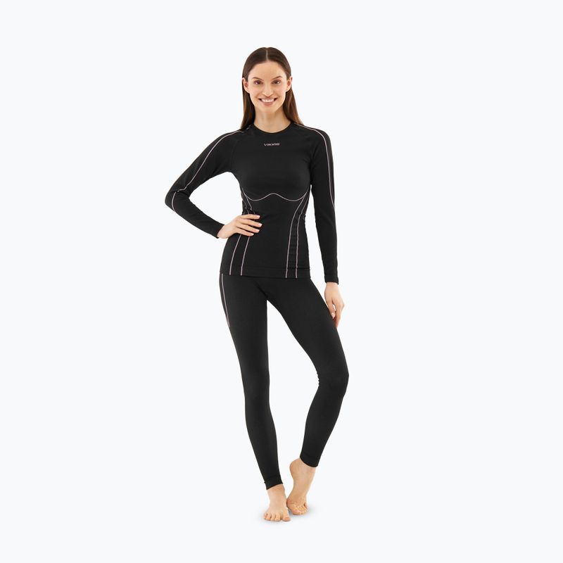 Women's thermal underwear set Viking Eiger 2.0 black/purple 5