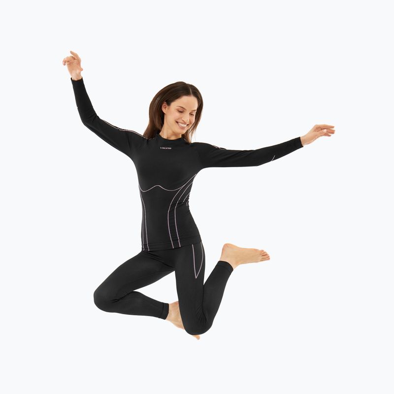 Women's thermal underwear set Viking Eiger 2.0 black/purple 7