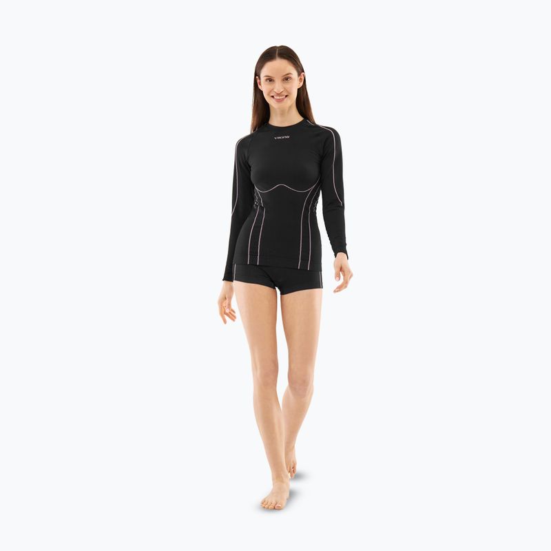 Women's thermal underwear set Viking Eiger 2.0 black/purple 8