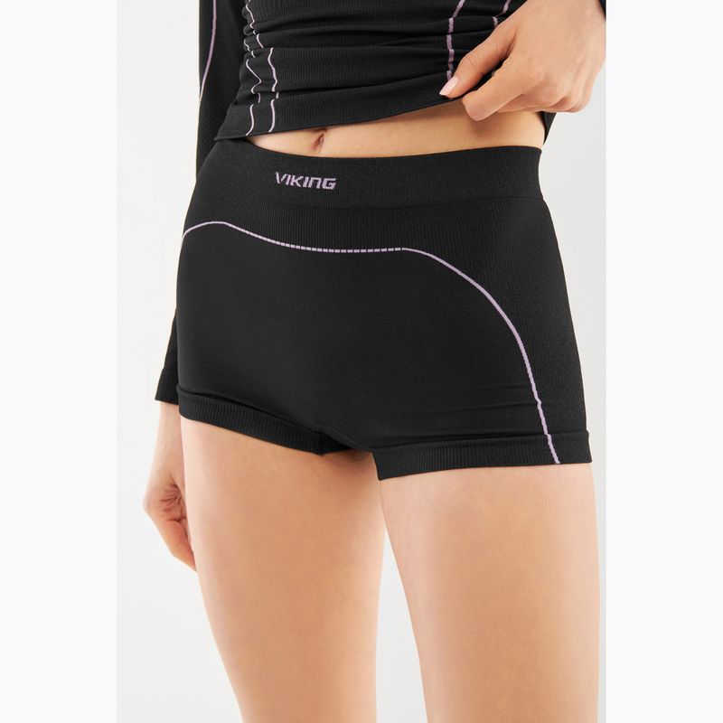 Women's thermal underwear set Viking Eiger 2.0 black/purple 12