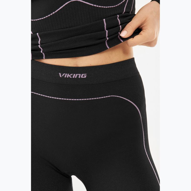 Women's thermal underwear set Viking Eiger 2.0 black/purple 13