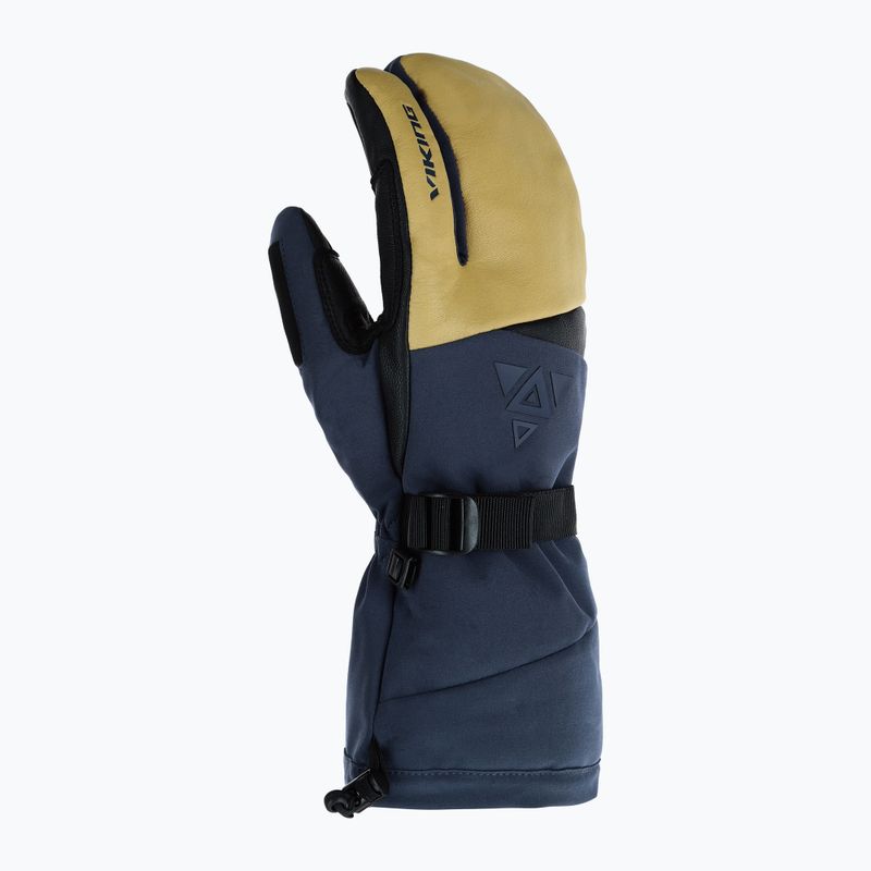 Men's ski gloves Viking Norvik Pro Lobster Freeride navy/beige 2